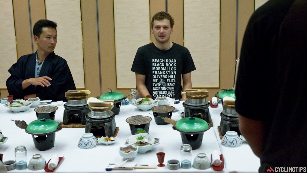 Deer in the headlights of a roughly 10-course traditional Japanese dinner.