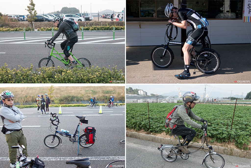 These tiny-wheeled bikes seem to be all the rage in Japan.