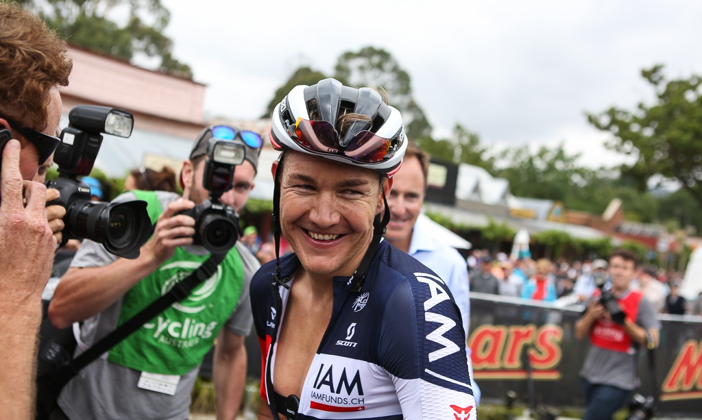 Haussler couldn't hide his delight after crossing the line to take out the Australian title.