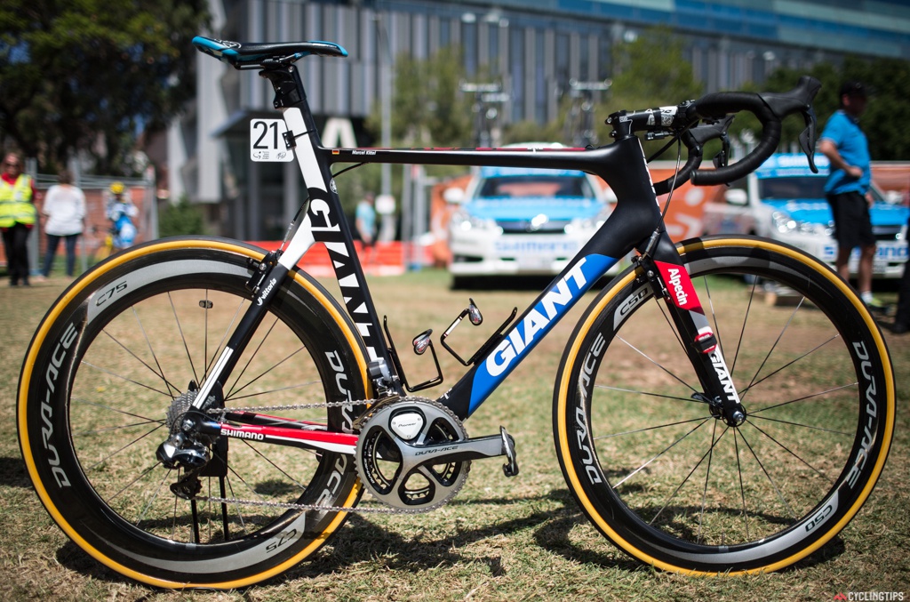 Virtually unchanged from 2014 is the Giant Propel except for the Pioneer powermeters being used. Read our Giant Propel review here.