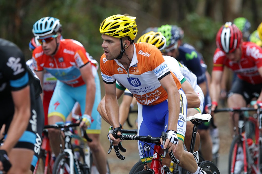 Jack Bobridge managed to stay near the front of the peloton all day but got distanced slightly in the last few kilometres. He battled hard to get back up to the front, finishing 20th on the same time as the winner.