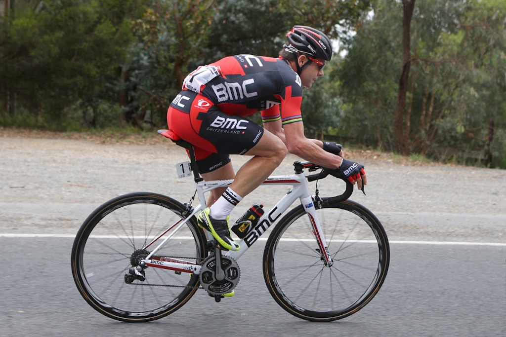 Cadel Evans was well placed all day long and made the right moves at the end. He finished fifth on the stage and now sits 10th overall, 13 seconds behind Bobridge.