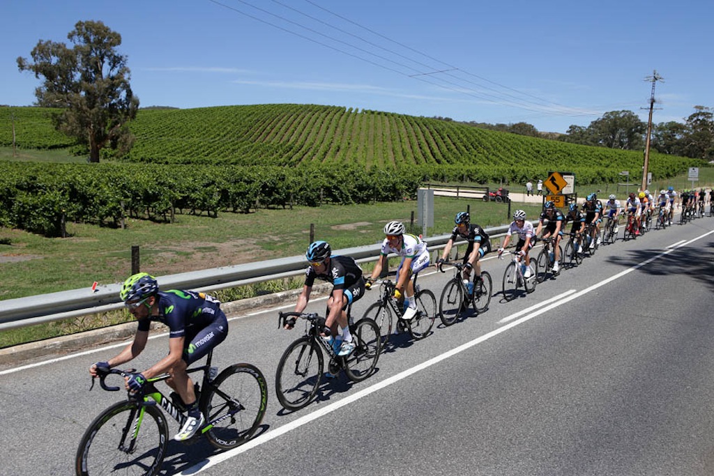 Sky, Movistar and UniSA-Australia did much of the chasing in the main field.