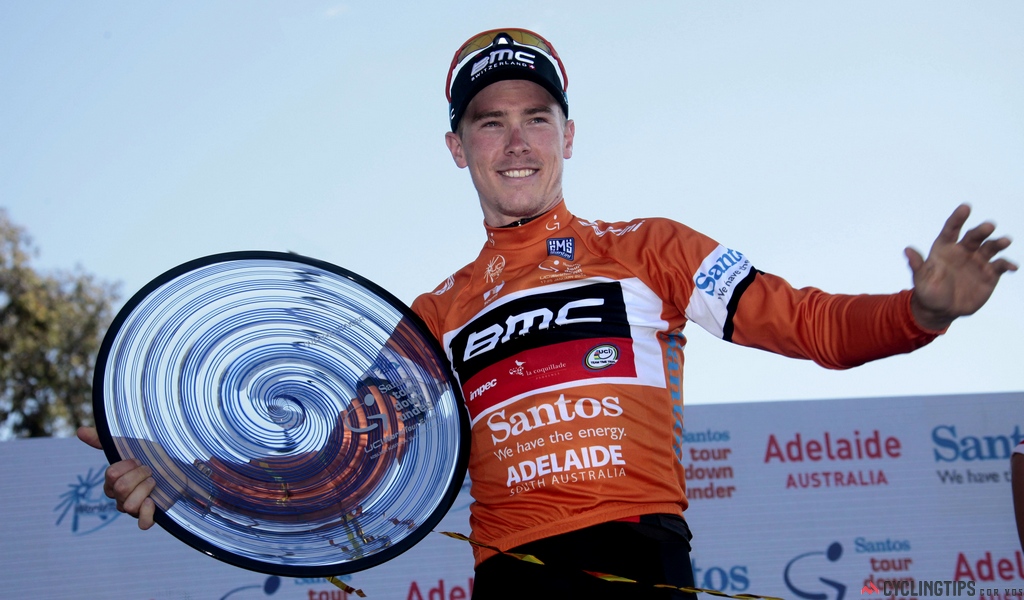 Rohan Dennis took his top career result thus far when he won the 2015 Santos Tour Down Under.