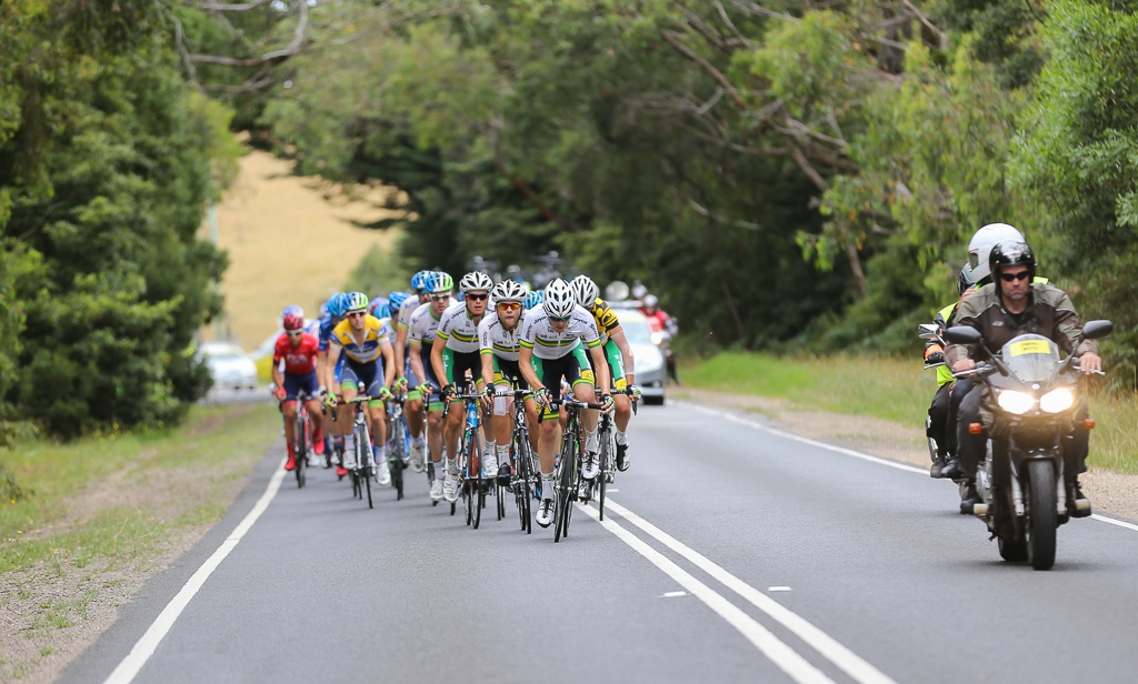 Despite his crash the day before, Robert Power was up and about on the final stage and was well supported by his U23 national teammates.