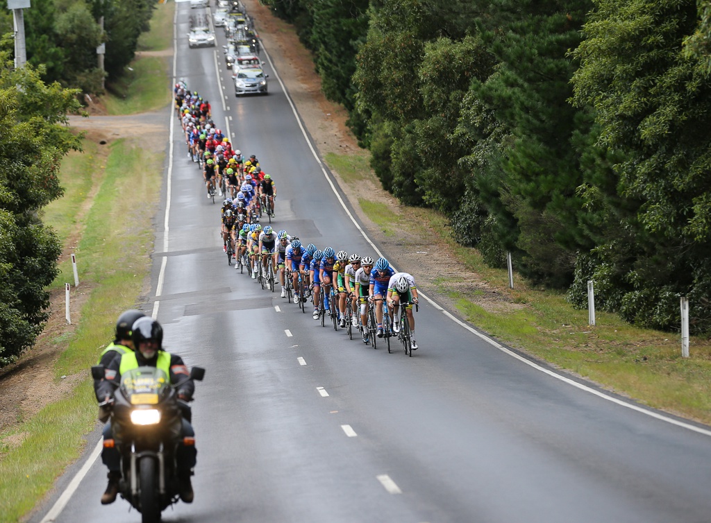 Jayco Herald Sun Tour Stage 4 Arthurs Seat 120km  0802 2015. Photo: Con Chronis