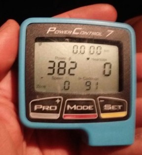 As predicted, Nick Bensley averaged 382 watts at 91rpm for the entire hour effort.