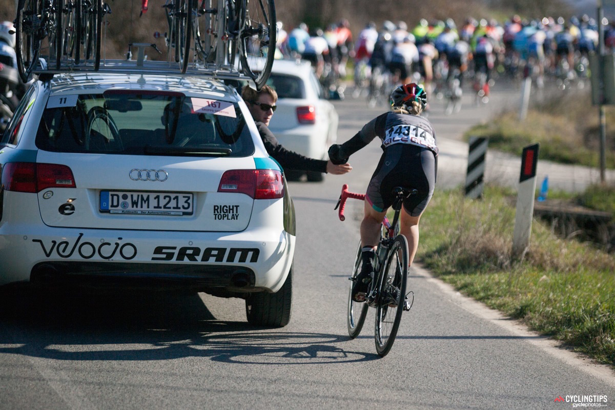 Velocio-SRAM was thrown a bit of a curve ball when Tiffany Cromwell, who had long named Strade Bianche as an early season target, fell ill. “For us, Alena [Amialiusik] was the rider for the day because Tiff’s been sick, so we had to change tactics,” Loren Rowney (Velocio-SRAM) explained. “Our main thing today was to drive it in to the longest gravel section, which we did. That was really good. We came together. We executed that perfectly. We had as many riders as we could up there. It was part of what made the selection.”