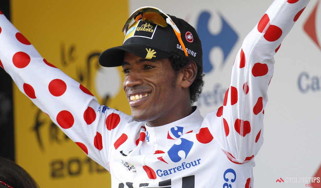 Le Havre - France - wielrennen - cycling - radsport - cyclisme - Teklehaimanot Daniel (Team Mtn Qhubeka)  pictured during  le Tour de France 2015 - stage 6 - from Abbeville to Le Havre  on thursday 09-07-2015 - 191.5 KM - photo Dion Kerckhoffs//Davy Rietbergen/Cor Vos © 2015