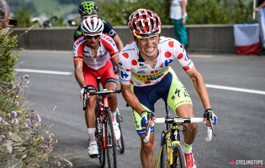 Rafal Majka extended his lead in the Mountains Competition over Joaquim Rodriguez and with tomorrow's stage being the last one in the high mountains, it's likely that Majka will hold on to the polka dot jersey.