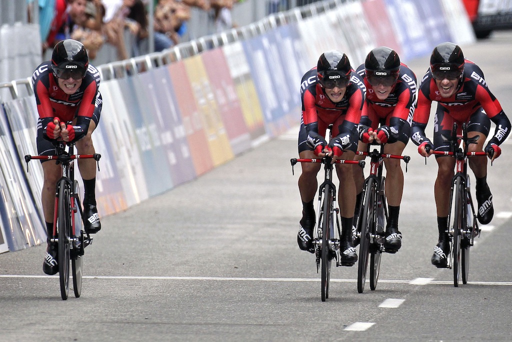 BMC rode to TTT victory with an average speed of just under 54km/h. Tejay van Garderen later described the victory as the "highlight of his career".