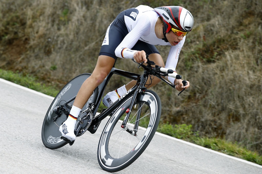 In the junior men's ITT Germany's Kamna Lennard took gold ...