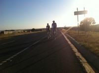 Riding west from Melton to Ballarat early morning