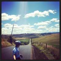 White Hills looking north towards Launceston, Tas. Taken on iPhone4 28 December 2012.