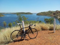 Lake Moondarra, outback QLD.