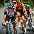 After an early breakaway featuring Jens Voigt (RadioShack-Leopard) and Blel Kadri (Ag2r) was swept up, stage 2 winner Jan Bakelants (RadioShack-Leopard), Juan Jose Oroz Ugalde (Euskaltel - Euskadi) and Cyril Gautier (France) set off up the road. They survived until 4km before the finish.