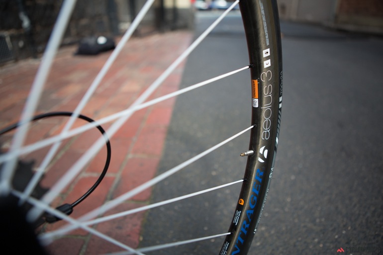 The Bontrager Aeolus D3 clincher wheels are one of the best things about this bike.