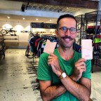 We're excited to launch our very limited edition of CyclingTips & The Nope handmade leather wallets and iPhone cases. This is Joan, the man in Melbourne from Barcelona who makes these works of art along with his wife. A few of these for sale on cyclingtips.com.au. - via CyclingTips Instagram feed