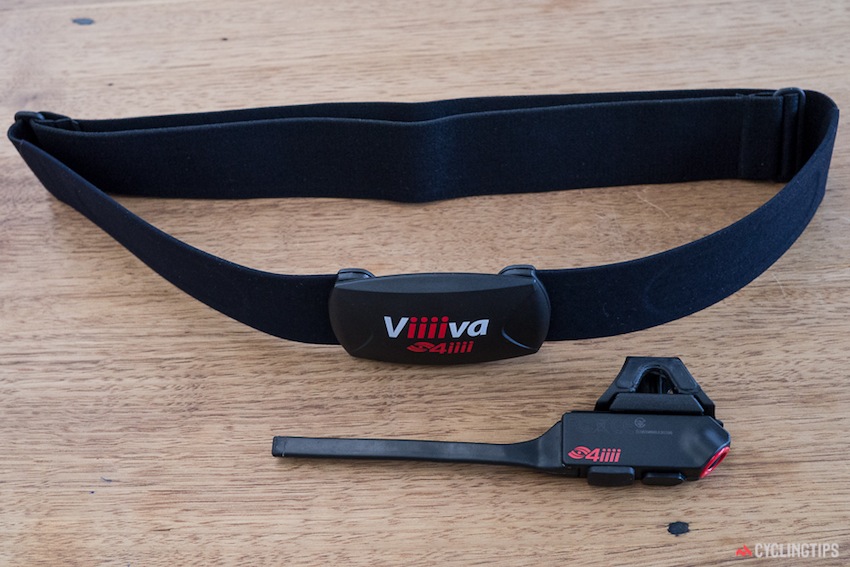 The Viiiiva heartrate monitor and Sportiiiis unit comprise two-thirds of the Cliiiimb Pro system. The other ingredient is the Cliiiimb iOS app.