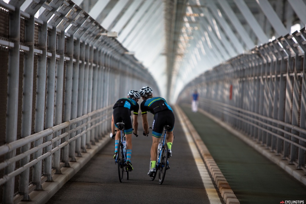 One of the larger bridges had a cyclist-only sub-bridge underneath