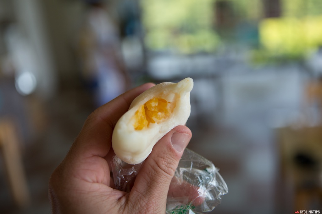 Oranges are a big part of the agriculture in the area and this one cafe makes these incredible orange and strawberry "Hassaku orange Daifuku". It's a sweet rice pastry wrapping around the fruit.