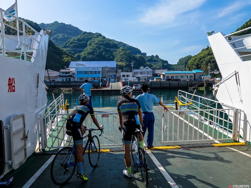 Most of the islands are connected by bridge, but to get to Kure we had to use the ferry