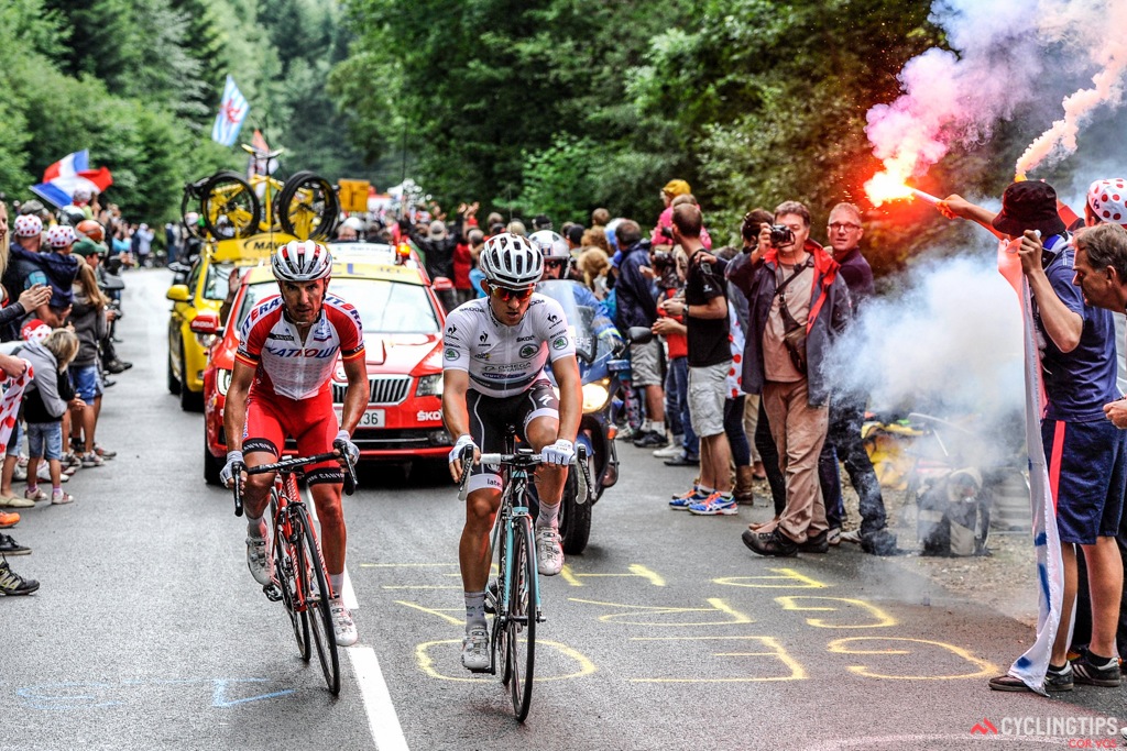 Rodriguez was on the hunt for KOM points today and was successful in leading the Mountains Classification by the end of the day.