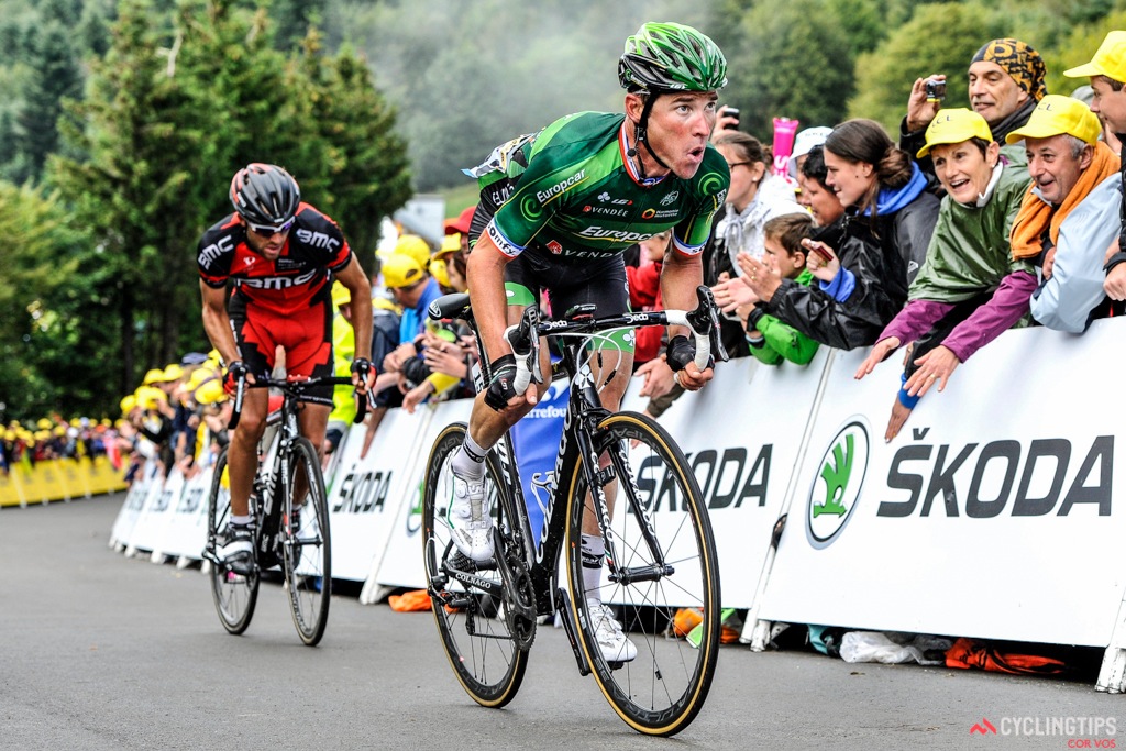 Thomas Voeckler was up there all day trying to gain KOM points and ended up over 7 minutes down on the winning time after those efforts.