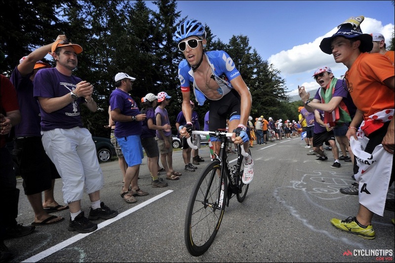 Ryder Hesjedal introduced POC's disco-inspired eyewear to the cycling market. He is pictured here in the 2013 Tour de France wearing Poc's DID shades.