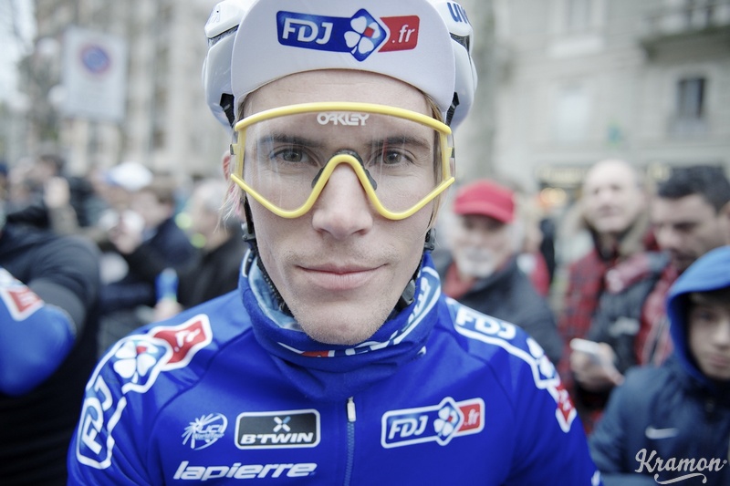 Yoann Offredo was spotted at the 2014 Milan-San Remo wearing some Vintage Collection Eyeshades.